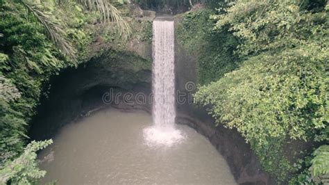 Aerial View of Leke-Leke Waterfalls, Forest, Trees in Tabanan Bali Indonesia 4K Stock Footage ...