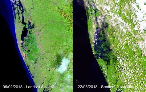 Kerala floods: Before and after images (Credits: NASA) : r/Kerala