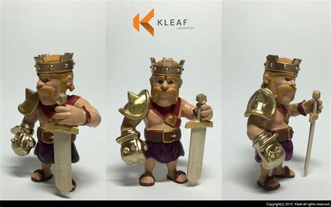 clash of clan - barbarian king Statue 3D Model 3D printable STL ...