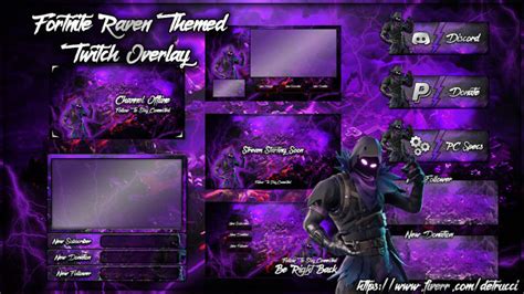 Sell you this fortnite twitch overlay package by Detrucci