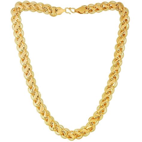 Buy Zukhruf Fashion Gold Plated Chain for Men & Boys (Gold) at Amazon.in