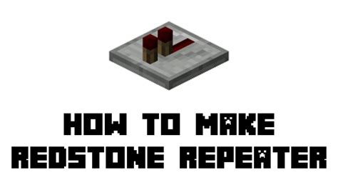 Repeater recipe minecraft - afridop