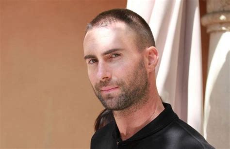 Adam Levine Debuts Shaved Head