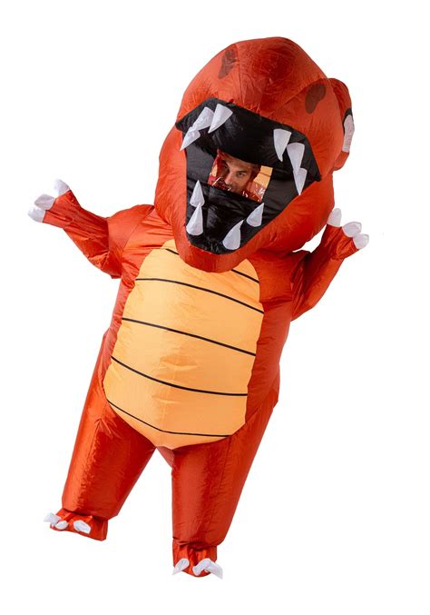 Adult Inflatable Red Dinosaur Costume