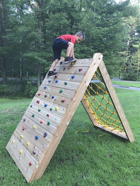 Children's Climbing Wall | Etsy | Backyard for kids, Backyard kids play area, Playground ...