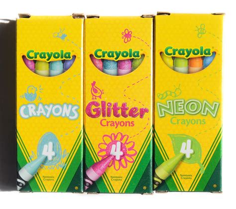 Crayola 2014 4 Count Boxes: What's Inside the Box | Jenny's Crayon Collection