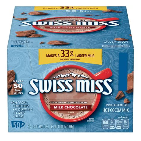 Swiss Miss Milk Chocolate Hot Cocoa Mix Packets (50 ct.) - Walmart.com