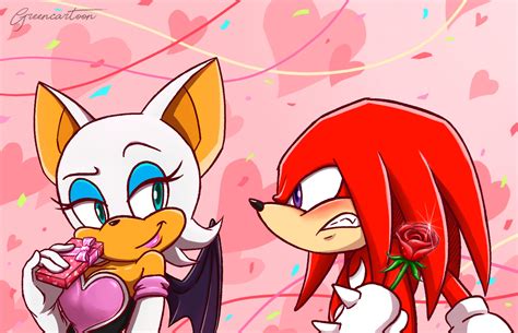 Knuckles and Rouge: Is that for me? by Greencartoon2000 on DeviantArt