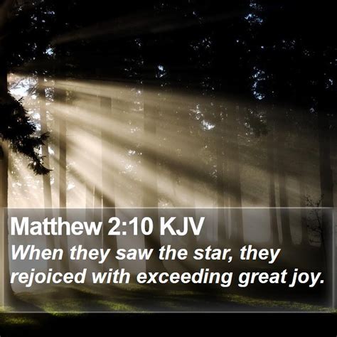 Matthew 2:10 KJV Bible Verse Images