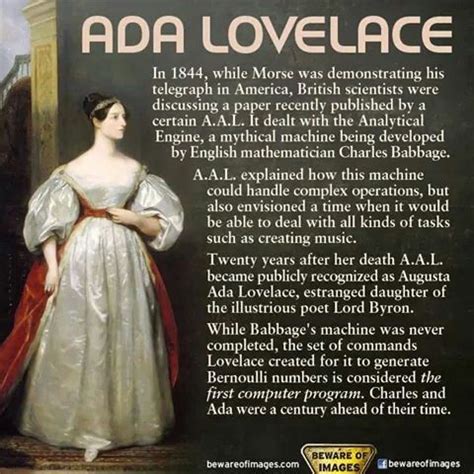 Ada Lovelace | Women in history, History facts, History