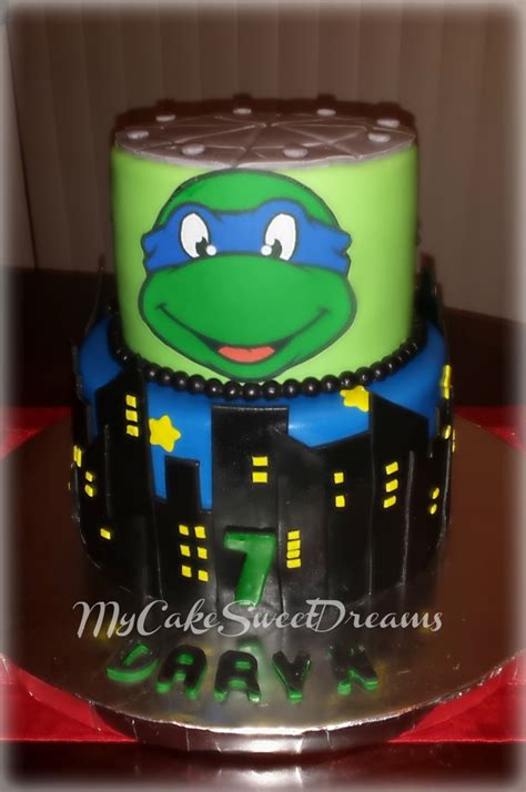 Teenage Mutant Ninja Turtles - Leonardo Cake - CakeCentral.com