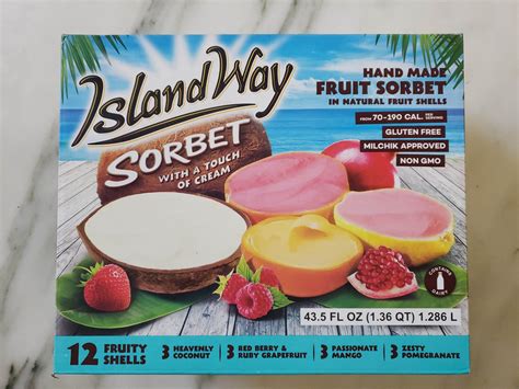 Island Way Sorbet In Fruit Shells - Costco + Flavor Ranking