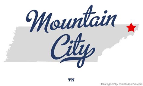 Map of Mountain City, TN, Tennessee