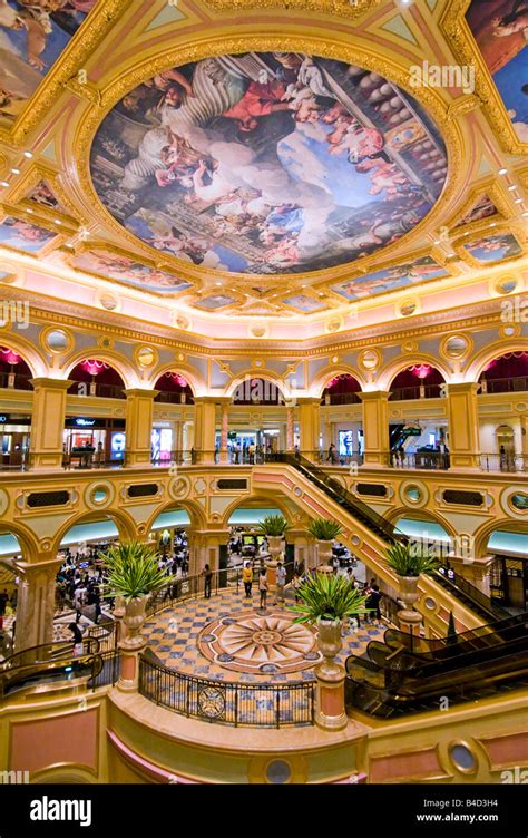 Interior of The Venetian Macao Hotel and Casino Macau Stock Photo - Alamy