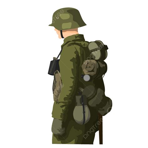 Soldier Military Vector Illustration, Soldier, Veteran Day, Military ...