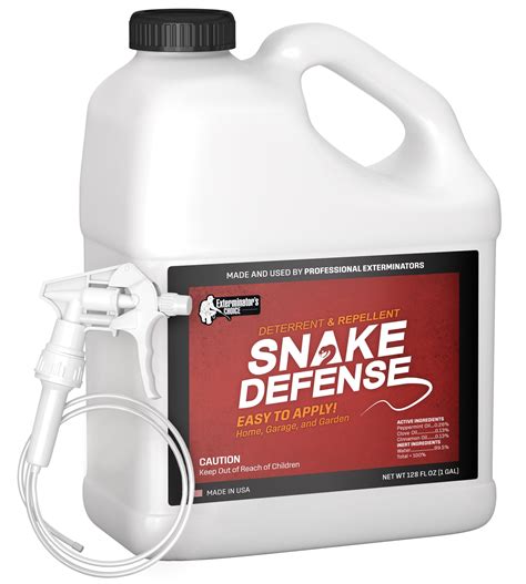 Exterminators Choice Snake Defense Spray, 1 Gallon | Safe Inside House Snake Repellent for Dogs ...