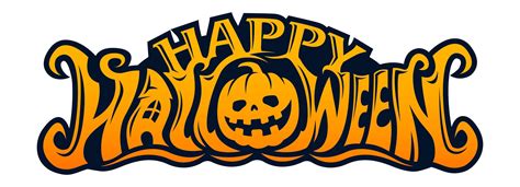 Happy Halloween Pumpkin Head Text design 1271133 Vector Art at Vecteezy