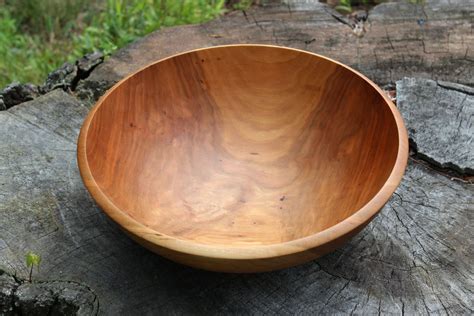 Vermont Cherry Wood Bowl Hand Turned Wooden Bowl Food Safe | Etsy ...