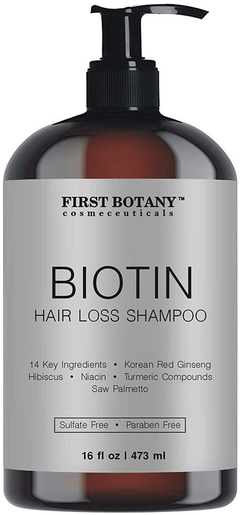 First Botany Cosmeceuticals Hair Regrowth and Anti Hair Loss Volumizing Daily Shampoo with 14 ...