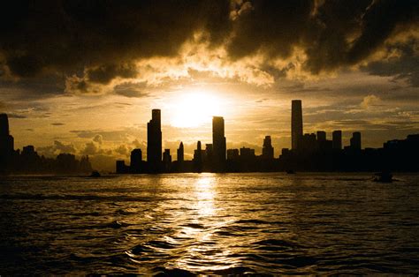 Silhouette of City Buildings During Sunset · Free Stock Photo