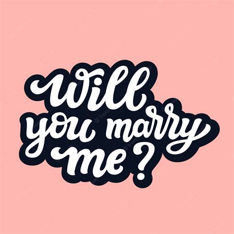 Premium Vector | Will you marry me template