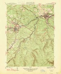 Map of Houtzdale, PA in 1947 | Pastmaps