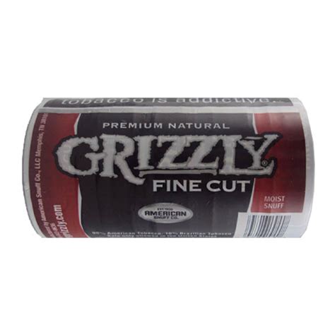 GRIZZLY NATURAL FC 1.2OZ 5ct - Smokeless Snuff - Tobacco - Texas Wholesale