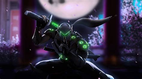 1920x1080px | free download | HD wallpaper: black ninja wallpaper, overwatch, genji, Games ...