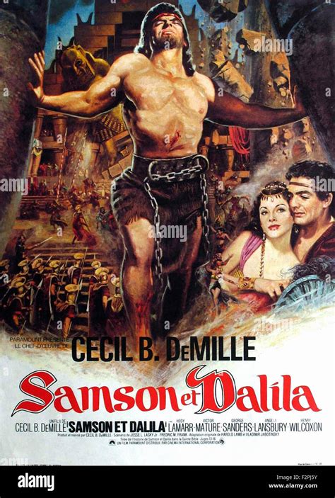 Samson and Delilah (1949) - Movie Poster Stock Photo - Alamy