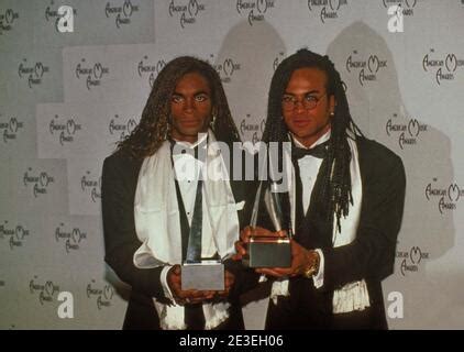 Milli Vanilli at the American Music Awards 1990 Credit: Ralph Dominguez ...