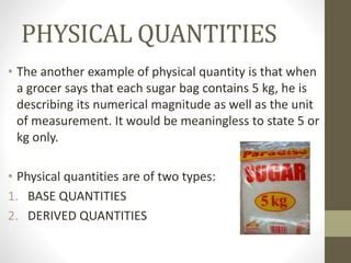 Physical quantities | PPT