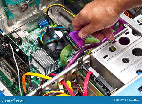 Computer Repair or Upgrade stock image. Image of cooler - 19737991