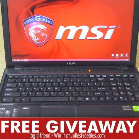 MSI Gaming Laptop Giveaway - Julie's Freebies