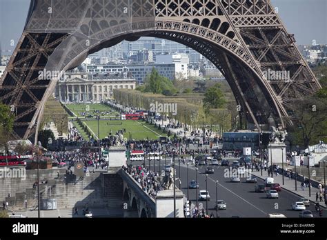 Eiffel Tower, Champ de mars, Paris Stock Photo - Alamy