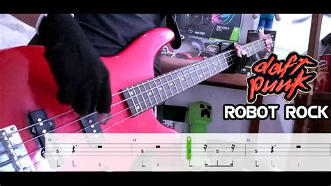 Daft Punk - Robot Rock Bass Cover With Tabs - YouTube