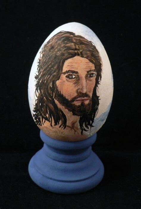 Jesus Easter Egg Hand Painted - Etsy