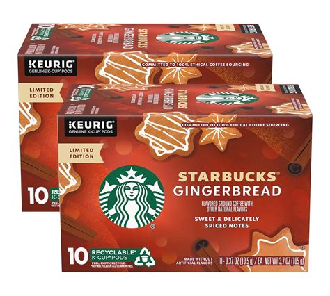 Buy Starbucks Holiday Blend K-cups Coffee (Gingerbread, 10 Count (Pack ...