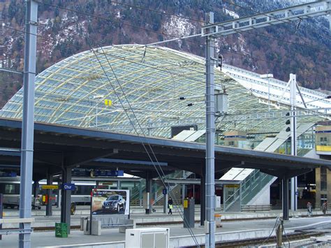 Railway and Post bus station in Chur, Switzerland image - Free stock ...