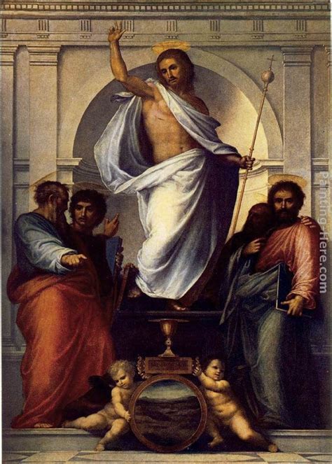 Fra Bartolommeo Christ with the Four Evangelists Painting | Best Paintings For Sale