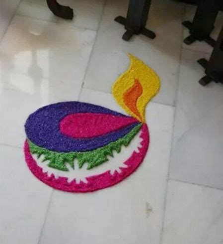 20 Easy and Creative Rangoli Designs for Kids - Kids Art & Craft | Easy rangoli designs, Rangoli ...