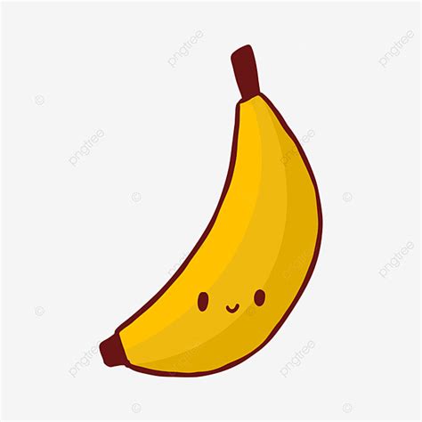 Cute Banana Clipart Transparent Background, Cute Banana Cartoon Sticker ...