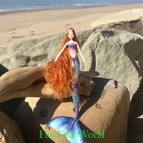 Mermaid Fairy Doll MARINA Mermaid Fairy Posable Doll Unique | Etsy