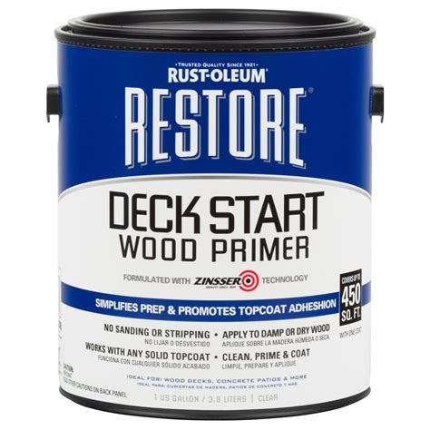 Rust-Oleum Restore 1 gal. Deck Start Wood Primer-301233 - The Home Depot