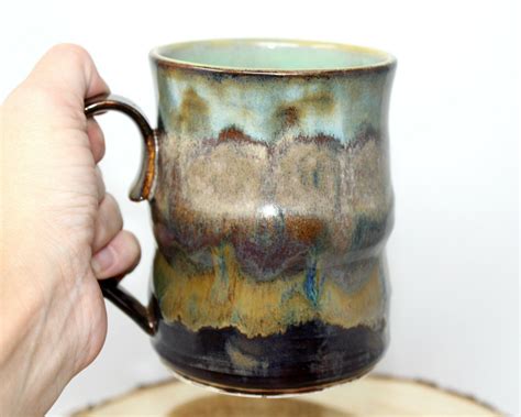 Handmade Coffee Mug Unique and Functional Stoneware Wheel | Etsy | Wheel thrown pottery, Mugs ...