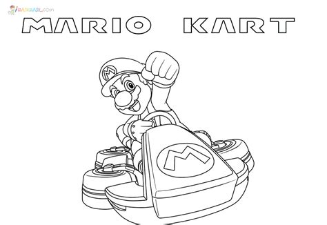 Dibujos de Mario Kart para colorear - 40 imágenes para imprimir gratis