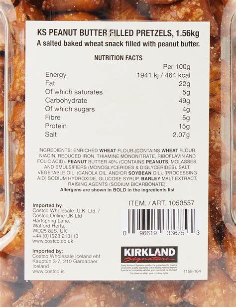 Kirkland Signature Peanut Butter Pretzel, Ounce 52 X 3