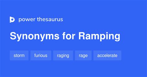 Ramping synonyms - 126 Words and Phrases for Ramping