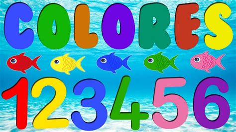 Los números y colores para niños - YouTube