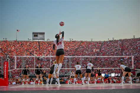 University of Nebraska volleyball match sets women's sport attendance record