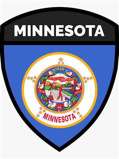 "MINNESOTA BADGE II" Sticker for Sale by dreamyguy | Redbubble